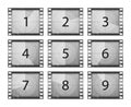 Movie countdown film. Royalty Free Stock Photo